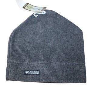 Columbia Gray Fleece Winter Beanie Hat Mens Womens Unisex Size L/XL Large NWT